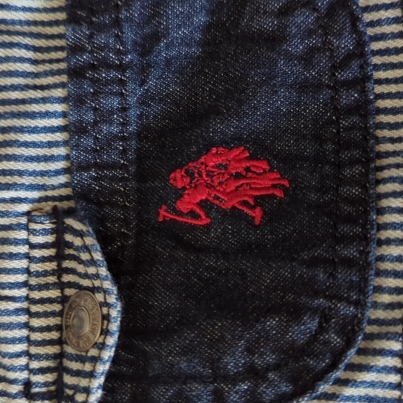 U.S Polo Assn. Overalls with Long Sleeve One Piece Size 6/9 Month - Picture 4 of 9